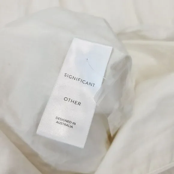 Significant Other Poppy Cut-Out Maxi Dress Ivory White Small - Picture 9 of 13